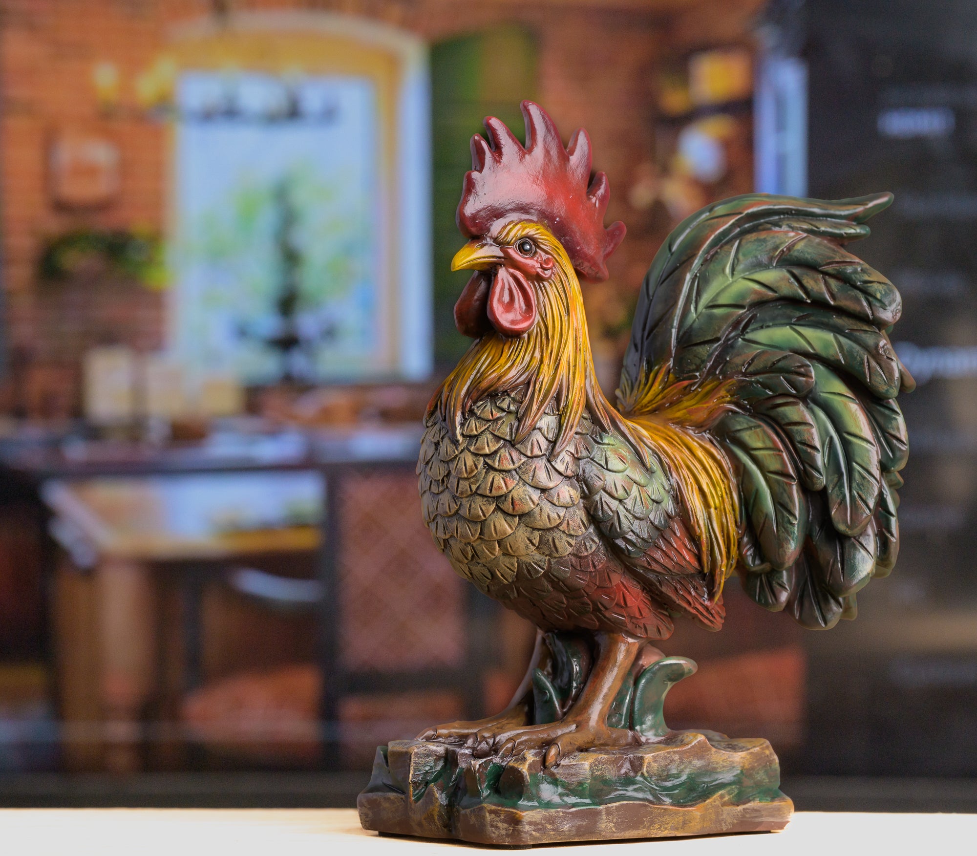 Decorative Roosters/Bookends (2 pack) HANDCRAFTED IN USA